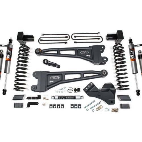 23-26 Ford F-350 DRW 4WD 5 Inch Radius Arm Suspension Lift Kit, 3 Inch Rear, Block, Diesel - Fox 2.5 Performance Elite Series Front and Rear Shocks BDS Suspension