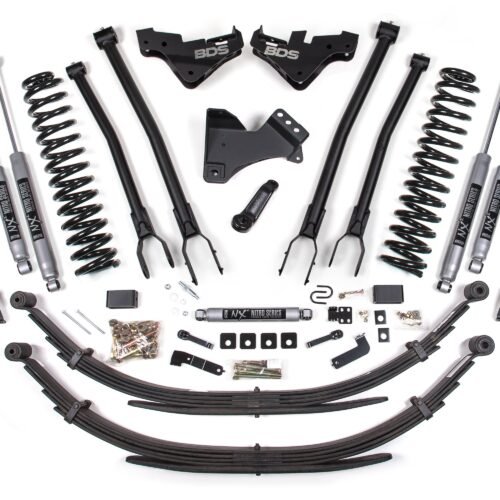 23-26 Ford F-250/F-350 4WD 5 Inch 4-Link Suspension Lift Kit, 3 Inch Rear, Block (W/O Overload), Diesel - Fox 2.5 IFP Performance Series Shocks Front and Rear BDS Suspension