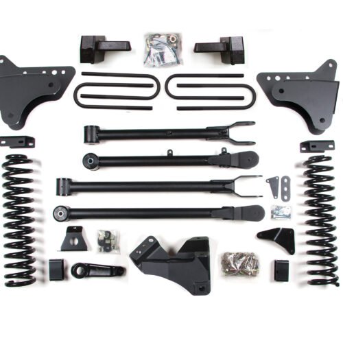4 Inch Lift Kit w/ 4-Link Ford F250/F350 Super Duty 08-10 4WD Diesel Leaf Springs NX2 Nitro