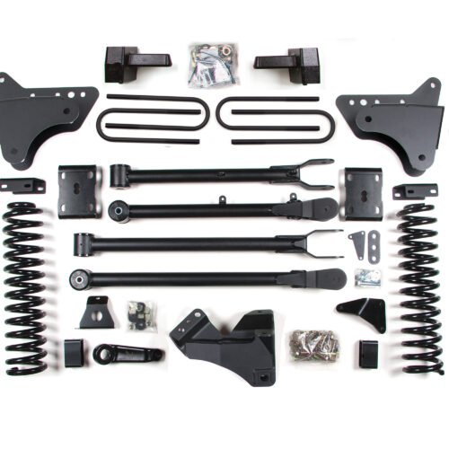 4 Inch Lift Kit w/ 4-Link Ford F250/F350 Super Duty 11-16 4WD Diesel Leaf Springs NX2 Nitro