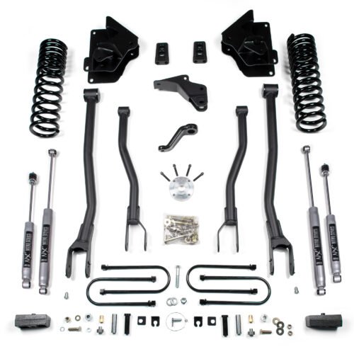 BDS697FS_0-BLDV.jpg 4 Inch Lift Kit w/ 4-Link Ram 3500 13-18 4WD Diesel 3 Inch Block Fox 2.0 Performance