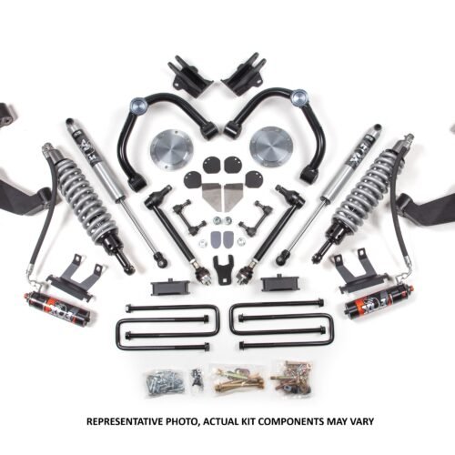 11-19 Chevrolet Silverado 2500HD/3500HD - GMC Sierra 2500HD/3500HD 4WD (Diesel) 3 Inch Coilover Conversion Kit, 2 Inch Rear Lift, Block w/o Overload - Fox 2.5 Performance Elite Series C/O, Fox 2.0 IFP Performance Series Shocks BDS Suspension