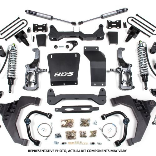 11-19 Chevrolet Silverado 2500HD/3500HD - GMC Sierra 2500HD/3500HD 4WD (Diesel) 6.5 Inch Coilover Conversion Kit, 3 Inch Rear Lift, Block w/o Overload - Fox 2.5 Performance Elite Series C/O, Fox 2.5 Performance Elite Series Shocks BDS Suspension